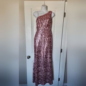New Maria Bonita Small/Medium rose pink wedding cocktail dress mermaid shape